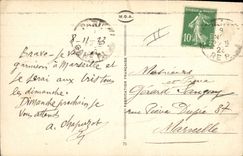 VINTAGE POSTCARD Militaria military life stray