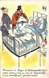 CPA Militaria Thermometre Docteur