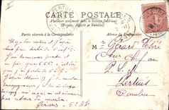 VINTAGE POSTCARD Militaria School January has foot