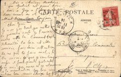 VINTAGE POSTCARD Militaria With the barracks the drudgery of snow