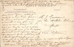 Folklore Bretaña Beuzec de la POSTAL de la VENDIMIA una botella de la sidra de vino para el musicen