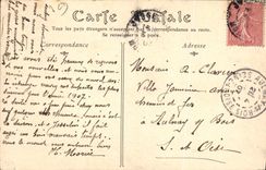 CPA Folklore Vieillard de Plougastel Finistere 