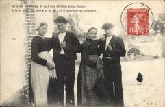 CPA Folklore Danse 
