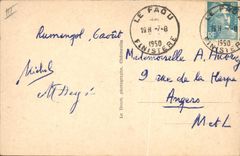 CPA Folklore Pardon de Rumengol La procession Les jeunes filles parees de leurs belles toilettes