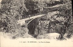 CPA St Gervais Le pont du diable