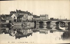 POSTAL de la VENDIMIA Sens el puente del diablo