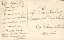 Hombre de la fantasía del teléfono de la POSTAL de la VENDIMIA