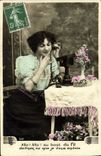 VINTAGE POSTCARD Telephone Fantasy