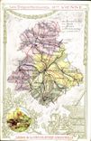 CPA Cartes geographiques Chocolaterie d'Aiguebelle Haute Vienne Limoges