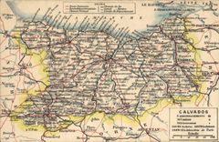 VINTAGE POSTCARD Apple-brandy St Lo Caen Lisieux