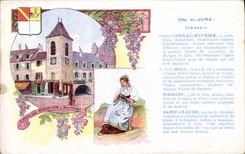 VINTAGE POSTCARD the Jura Lons the Salt maker