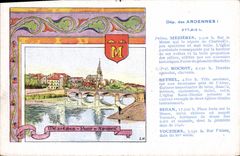 VINTAGE POSTCARD the Ardennes Wall