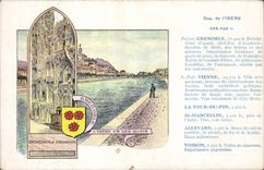 VINTAGE POSTCARD Isere Grenoble