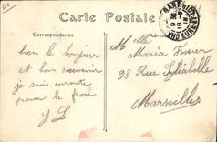 CPA Le Mans La place des Jacobins un jour de marche Vaches