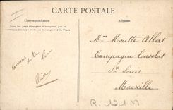 VINTAGE POSTCARD Folklore a visit with the firm Ass Mule