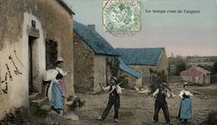 CPA Folklore Le temps c'est de l'argent