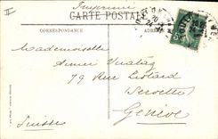 VINTAGE POSTCARD Toulon Boat roads