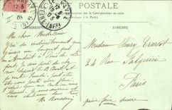 VINTAGE POSTCARD Bateau Fishes Le Havre the handle of the sinners