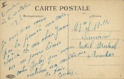 VINTAGE POSTCARD Bateau Fishes Toulon Fort Saint Louis and thrown