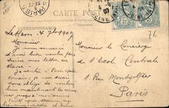 VINTAGE POSTCARD Bateau Fishes Le Havre the entry of the port