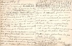 VINTAGE POSTCARD Bateau Fishes Sunset