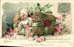 CPA Fantaisie Enfant Bebe 