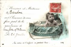 VINTAGE POSTCARD Fantasy Child Bardou Baby