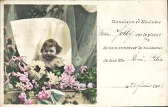 CPA Fantaisie Enfant Bebe Felix Jolly