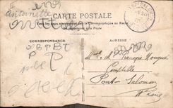 VINTAGE POSTCARD Fantasy Child Leon Baby