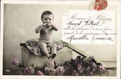 VINTAGE POSTCARD Fantasy Child Baby Marcel Filhol
