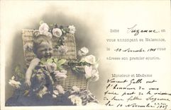 VINTAGE POSTCARD Fantasy Child Suzanne Baby