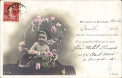 VINTAGE POSTCARD Fantasy Child Baby Michel Daniel