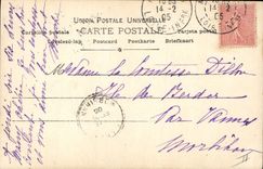 VINTAGE POSTCARD Fantasy Butterfly Child Easter eggs