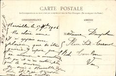CPA Fantaisie Papillon Souvenir presidentiel Falliers Mezin
