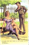 CPA Fantaisie Humour Jean Chaperon Soldat Militaria