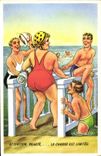 CPA Fantaisie Humour Plage 