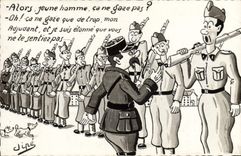 CPM Fantaisie Militaria Ca ne gae pas Ji^pe Chien