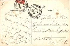 VINTAGE POSTCARD Militaria Fantasy the jump of the wall