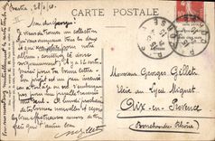 CPA Fantaisie Militaria La bienvenue Chat 