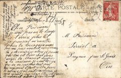 VINTAGE POSTCARD Militaria Fantasy With the wash-hand basin