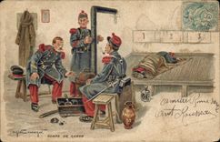 CPA Fantaisie Militaria Corps de classe 