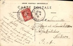 CPA Folklore Rosporden Interieur d'auberge 