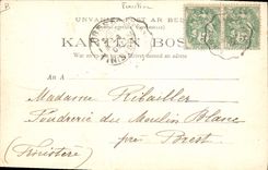 CPA Folklore Bretagne paysanne de Chateaulin 