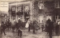 CPA Folklore Danses populaires bretonnes Les Guedennes a Plaintel