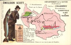 VINTAGE POSTCARD Savoy Emulsion Scott Poisson Chambéry
