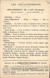 CPA Carte geographique Chocolaterie d'Aiguebelle Ain
