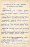 CPA Carte geographique Chocolaterie d'Aiguebelle Loiret