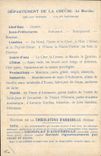 CPA Carte geographique Chocolaterie d'Aiguebelle Creuse