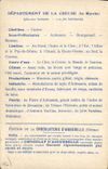 CPA Carte geographique Chocolaterie d'Aiguebelle Creuse 