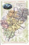 CPA Carte geographique Chocolaterie d'Aiguebelle Charente